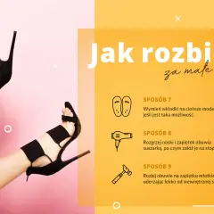 Jak rozchodzić szpilki? Wymień wkładki, rozgrzej suszarką lub delikatnie rozbij młotkiem.