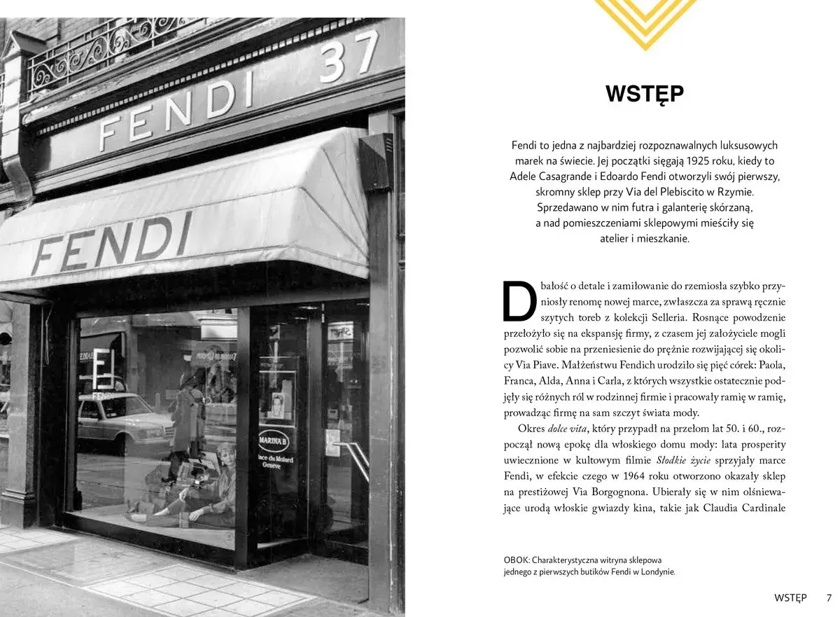 Witryna jednego z pierwszych butików Fendi w Londynie. To właśnie co to Fendi – marka luksusowa z bogatą historią.